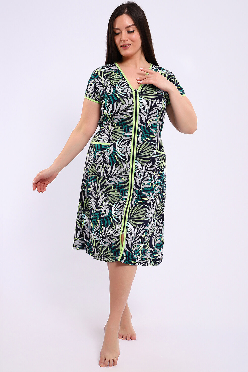 Натали Халат 578648 29013 зеленый