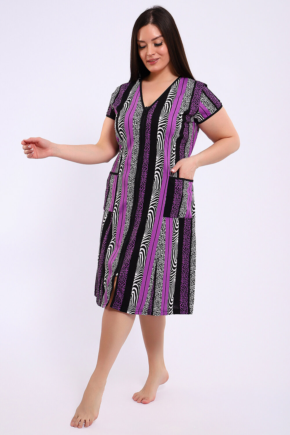 Натали Халат 578649 29013 сиреневый