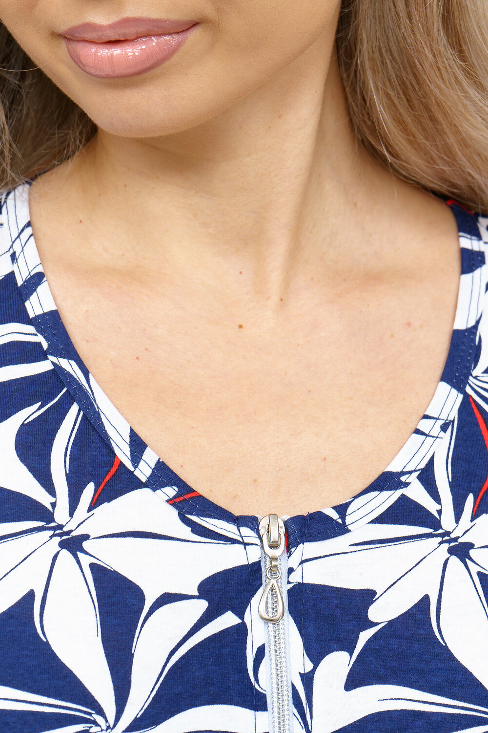 Натали Халат 578653 36930 бело-синий