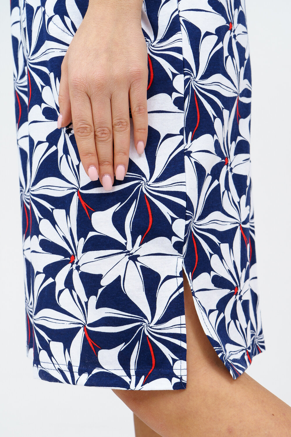 Натали Халат 578653 36930 бело-синий