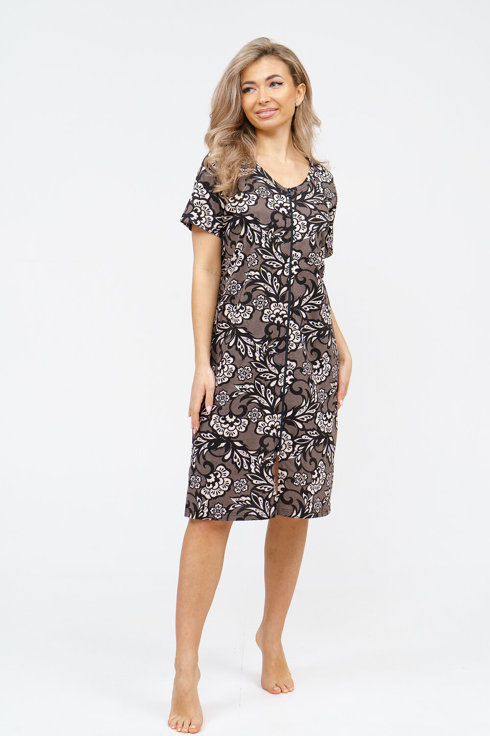 Натали Халат 578655 36929 коричневый