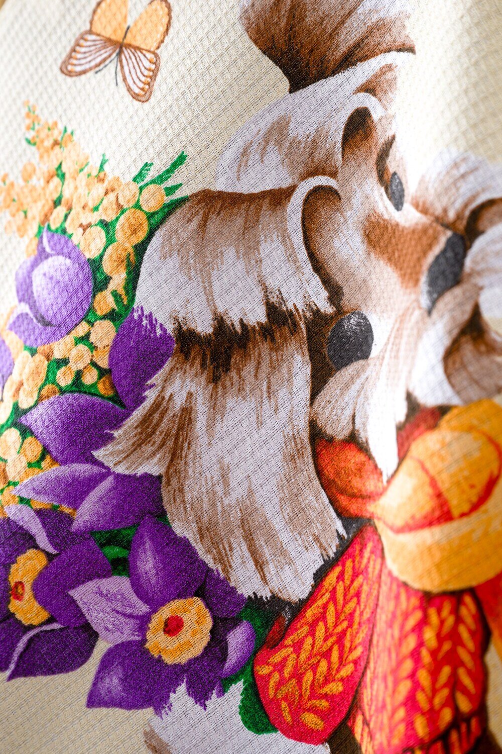 Натали Полотенце 578658 Винтажные открытки набор полотенец бежевый