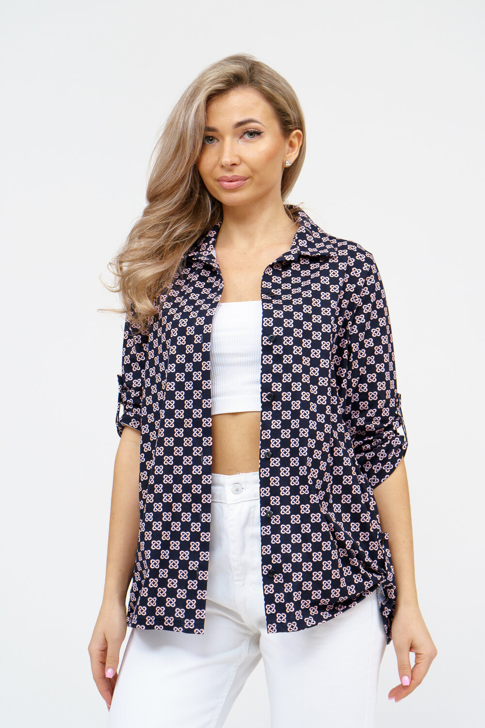 Натали Рубашка 578659 36928 темно-синий