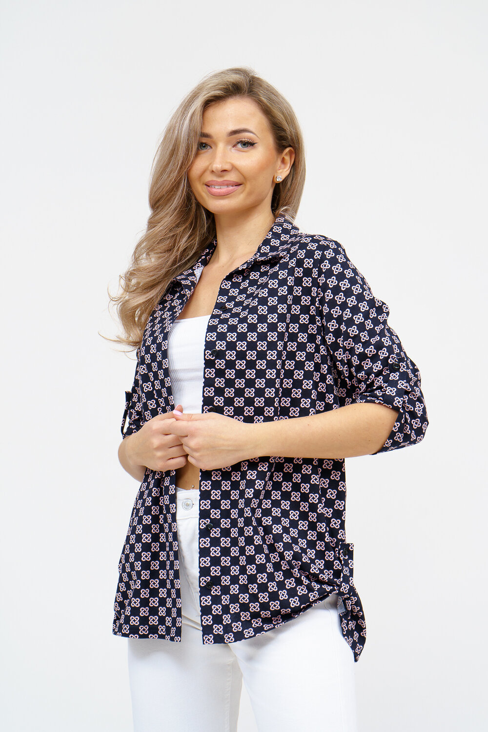 Натали Рубашка 578659 36928 темно-синий