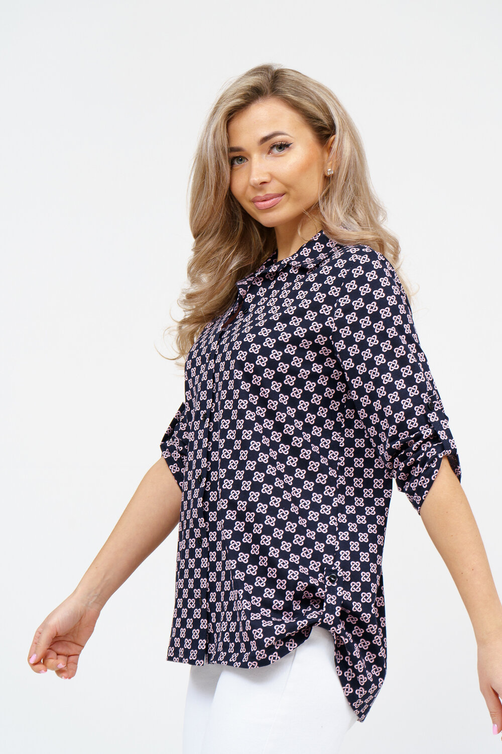 Натали Рубашка 578659 36928 темно-синий