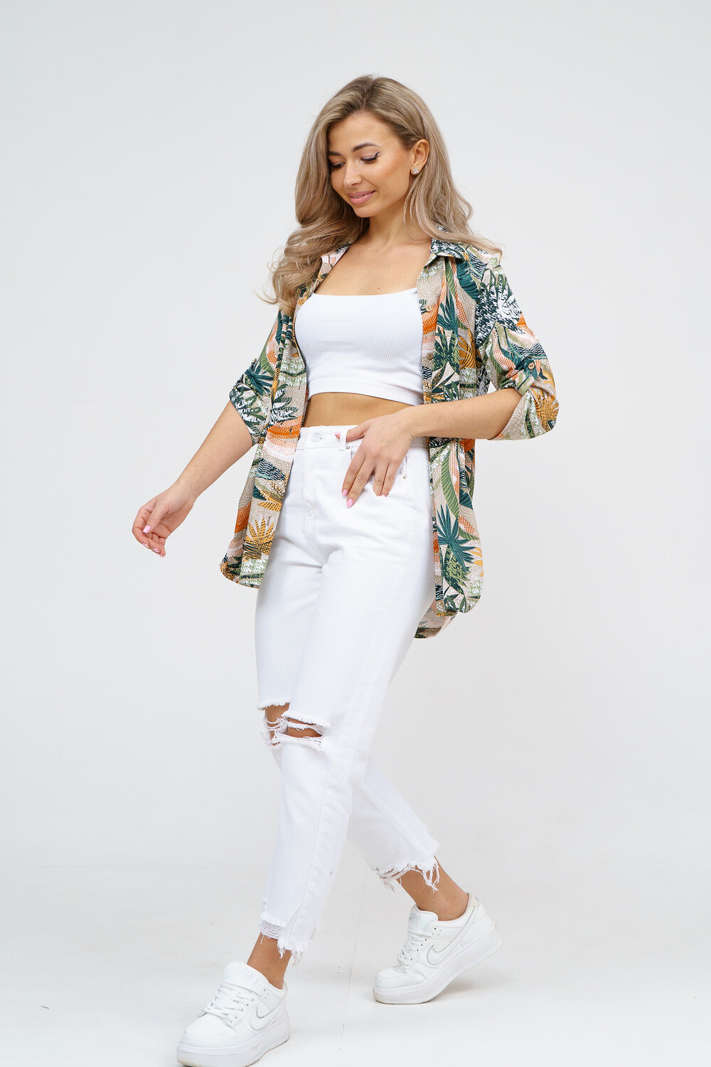 Натали Рубашка 578660 36927 оранжевый