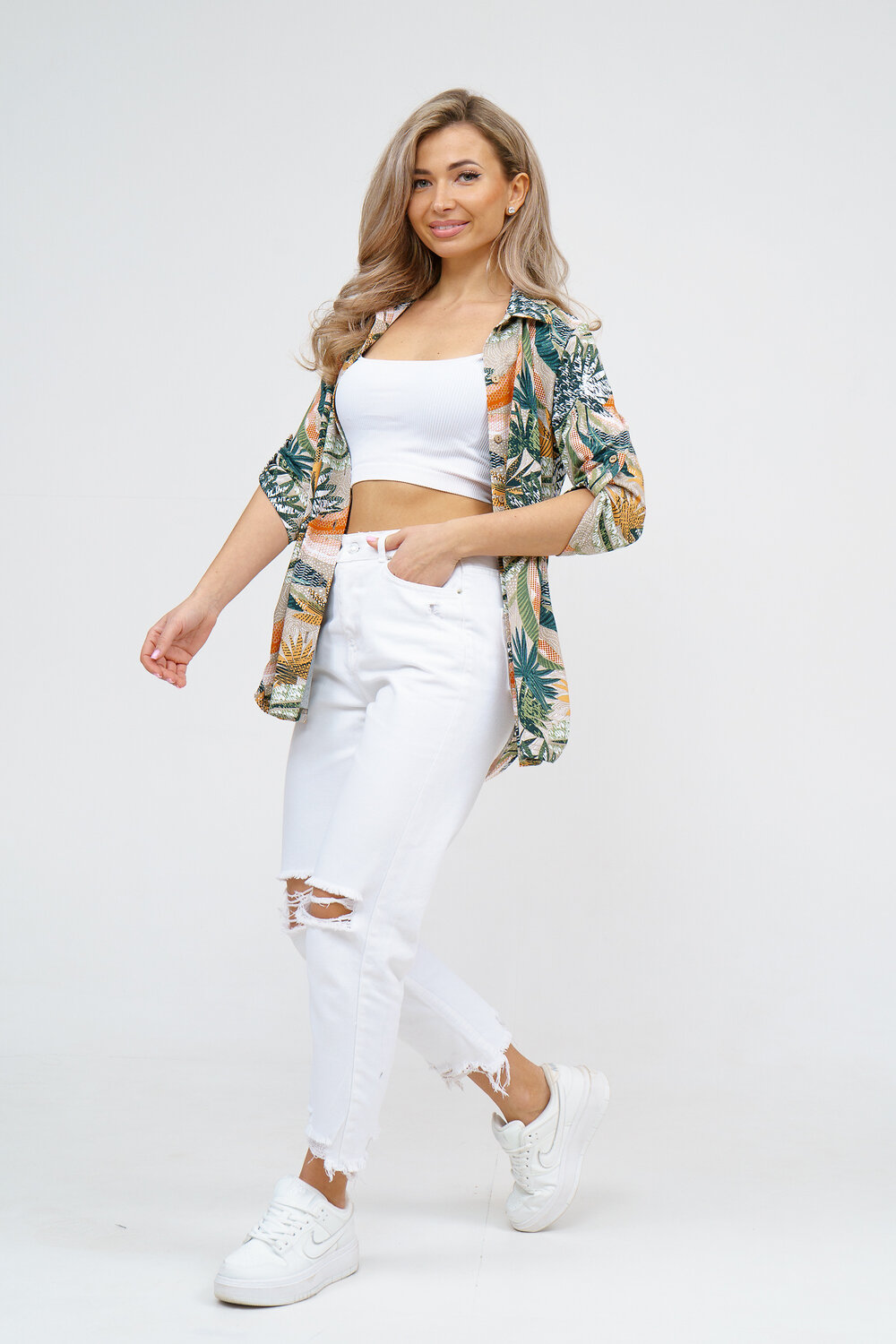 Натали Рубашка 578660 36927 оранжевый