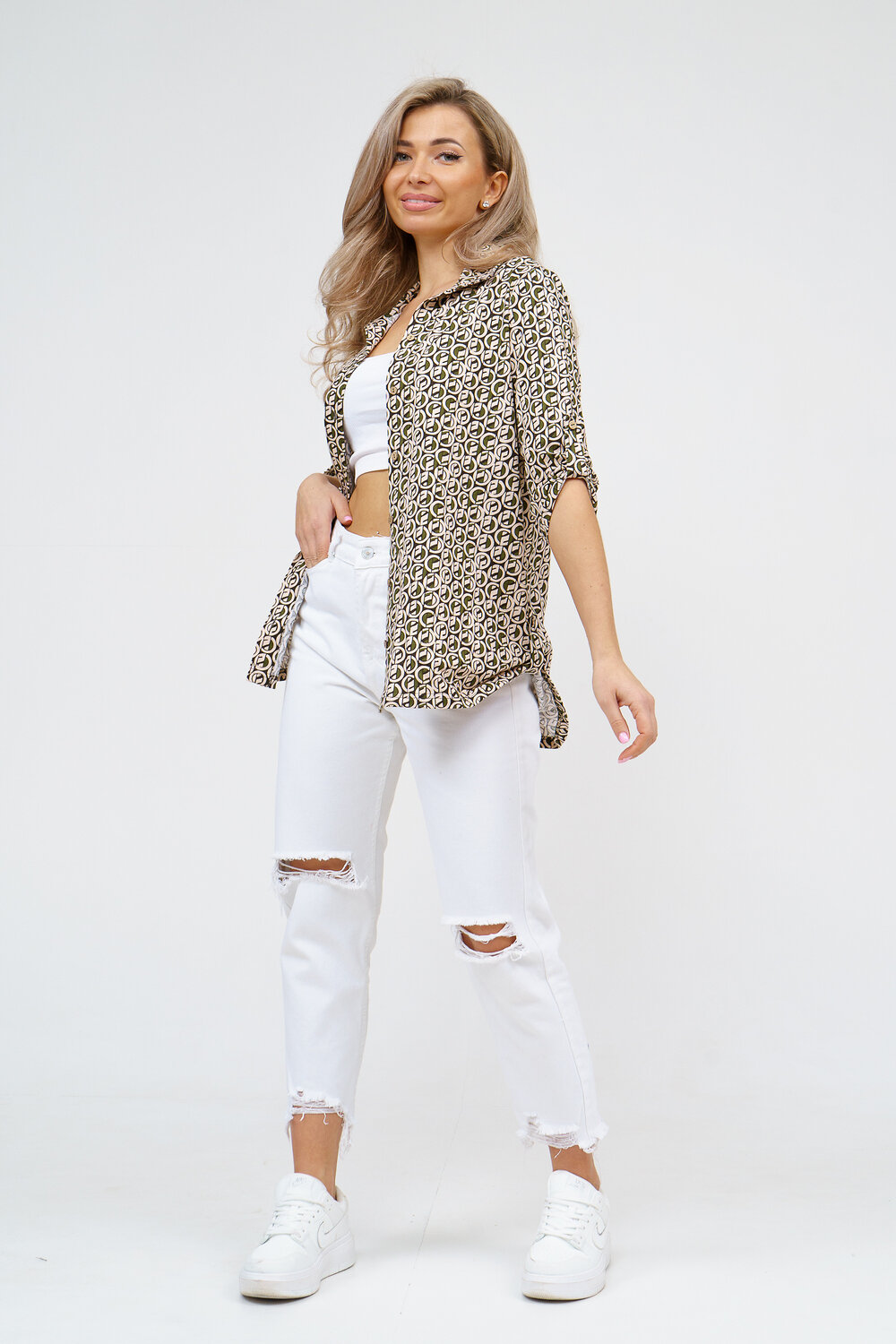 Натали Рубашка 578661 36926 хаки