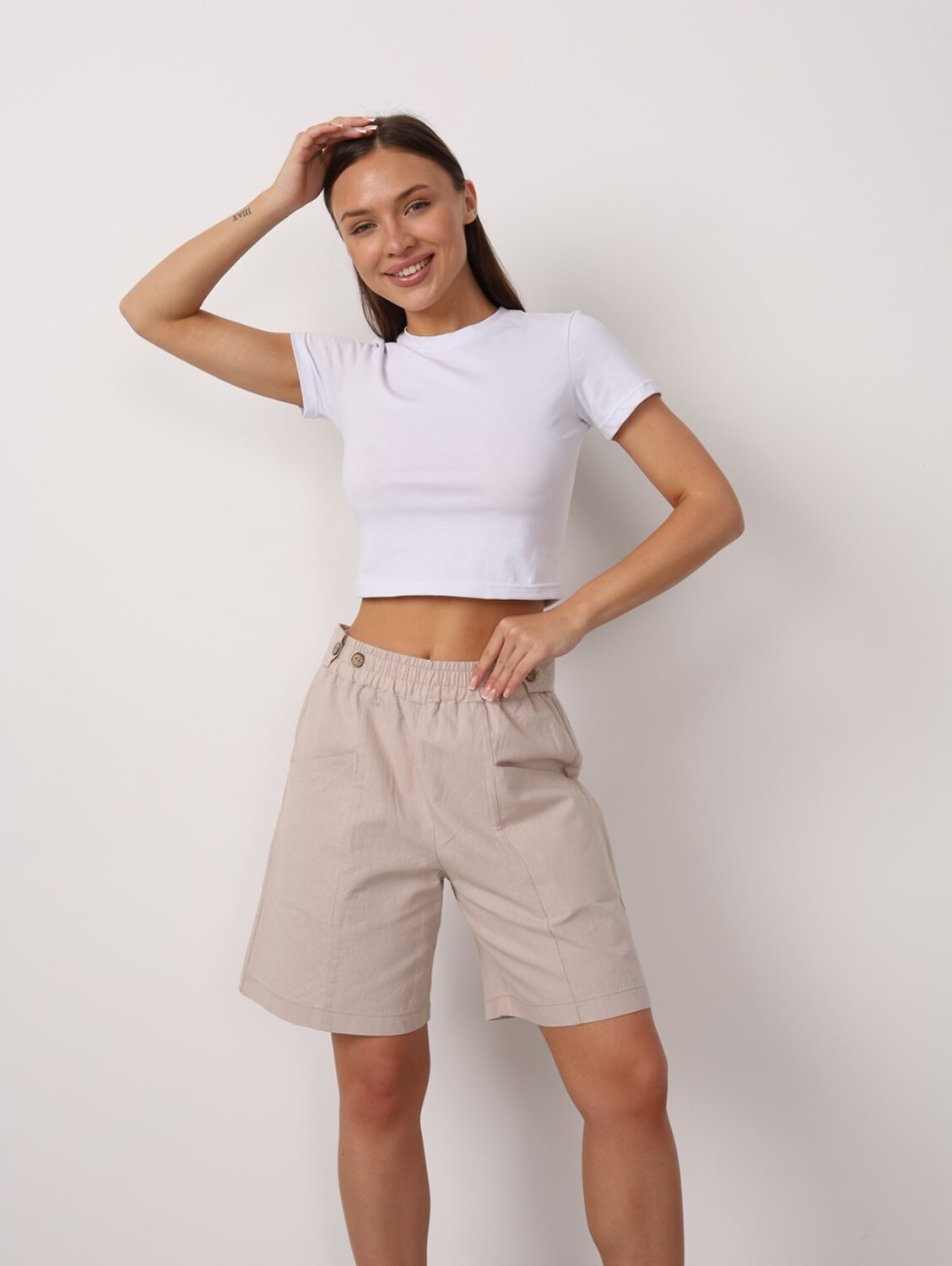 Натали Шорты 578667 20681 Лён