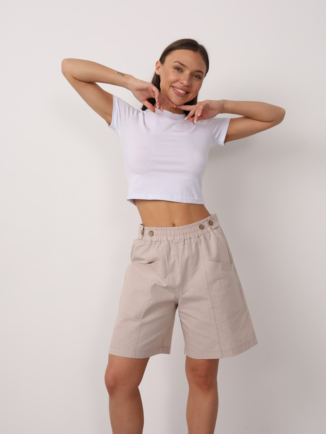 Натали Шорты 578667 20681 Лён