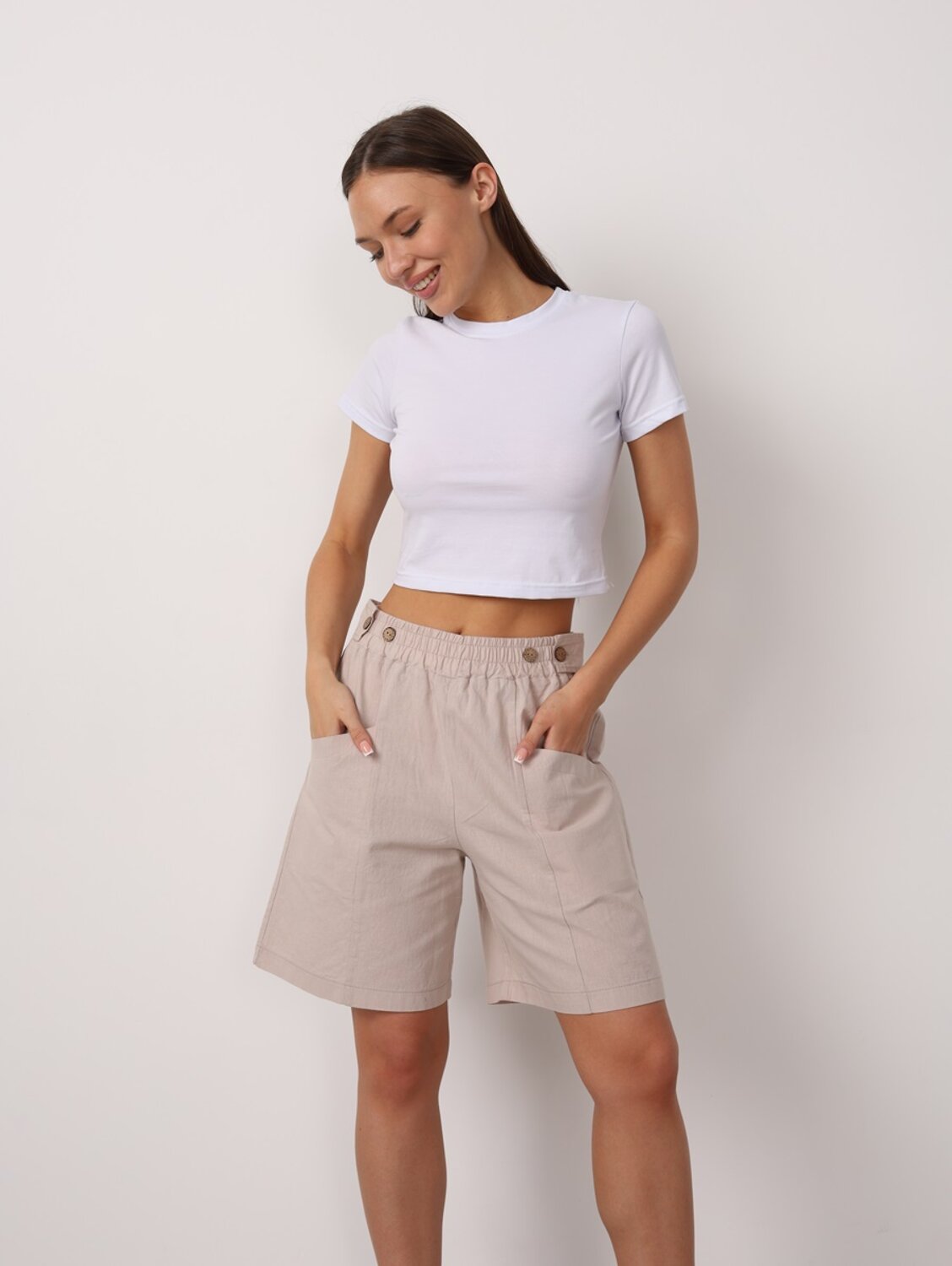 Натали Шорты 578667 20681 Лён