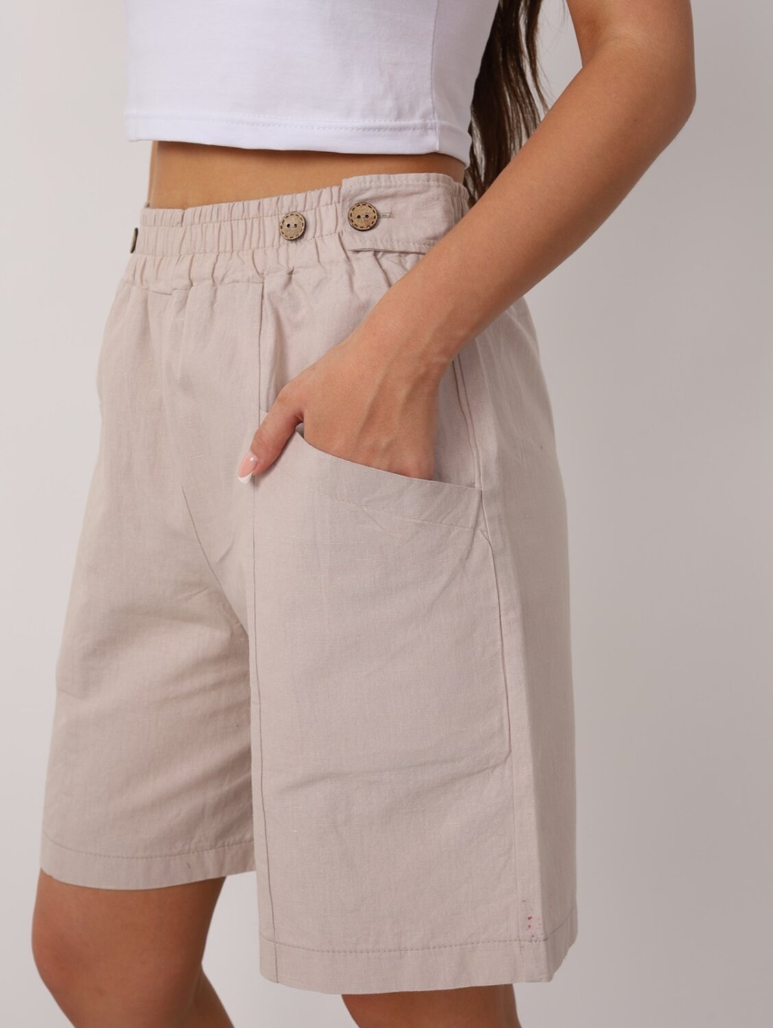 Натали Шорты 578667 20681 Лён