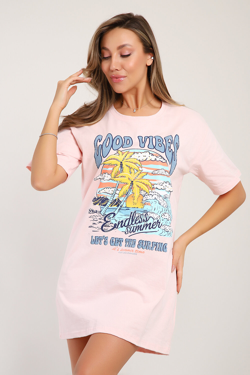 Натали Туника 578677 21091 персиковый