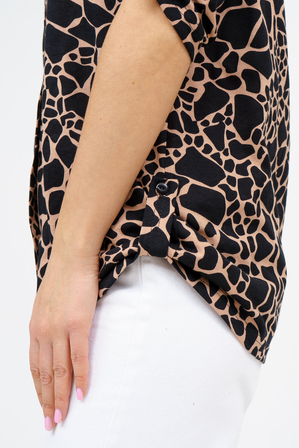 Натали Рубашка 578680 36917 черно-бежевый