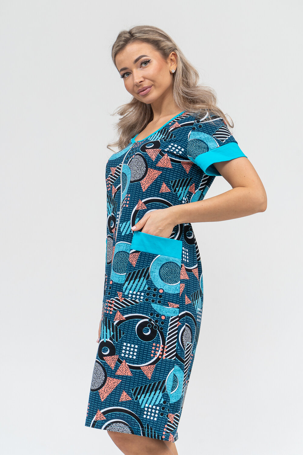 Натали Халат 578686 36914 бирюза