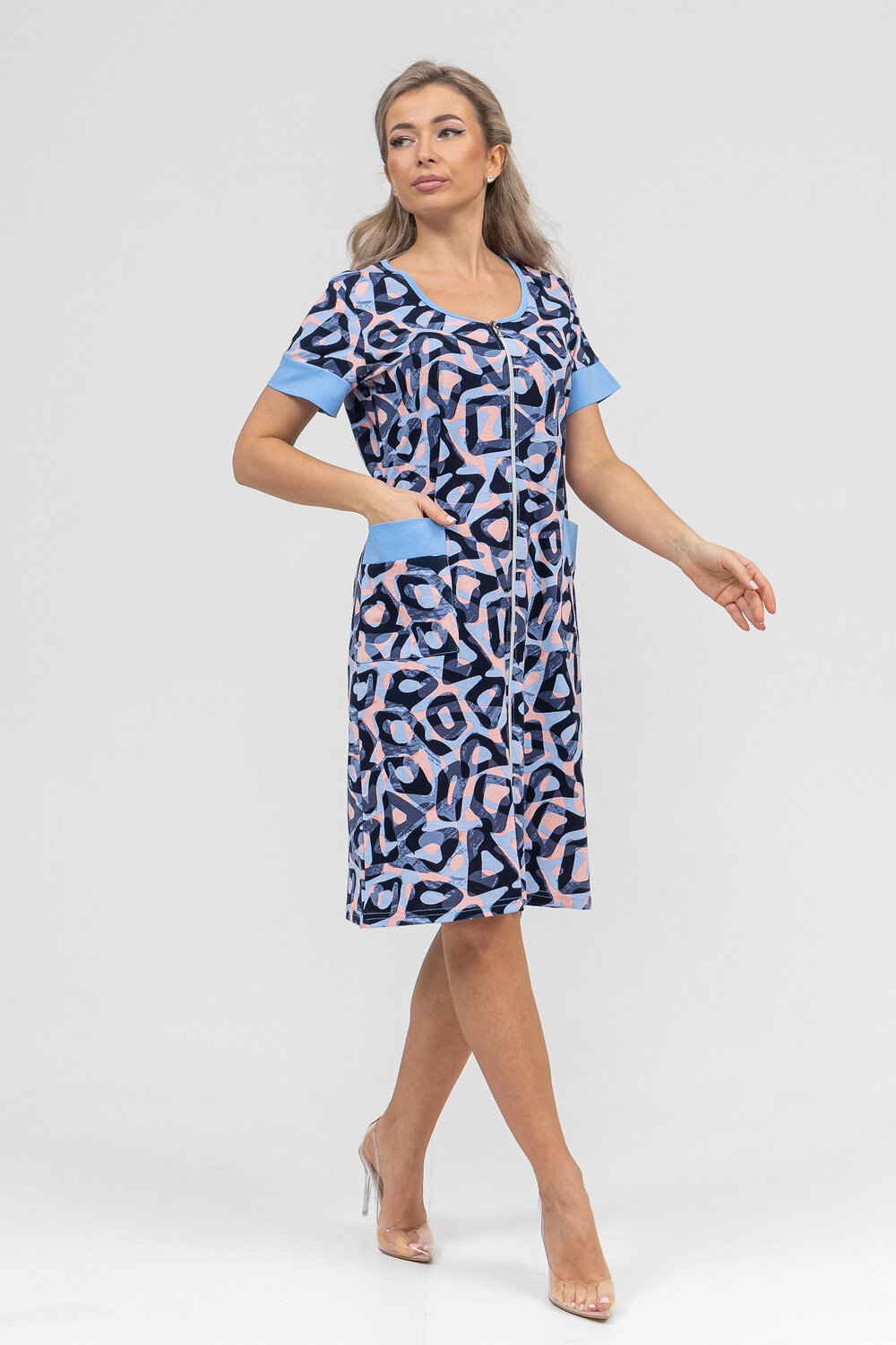 Натали Халат 578687 36913 голубой