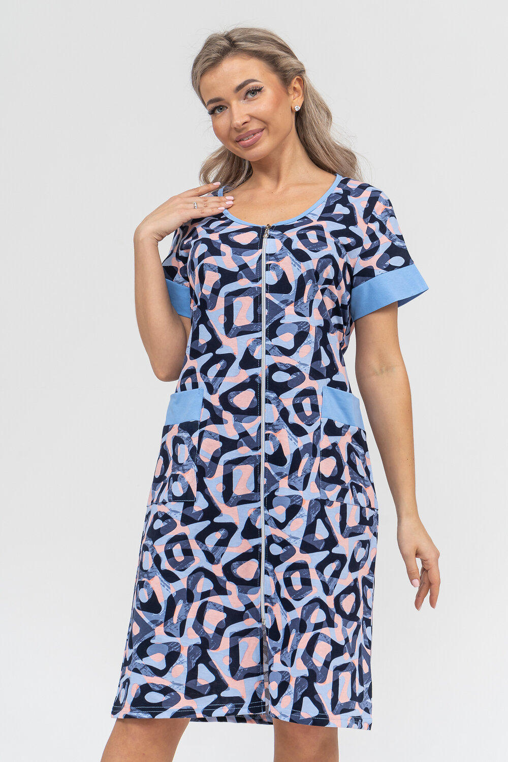 Натали Халат 578687 36913 голубой