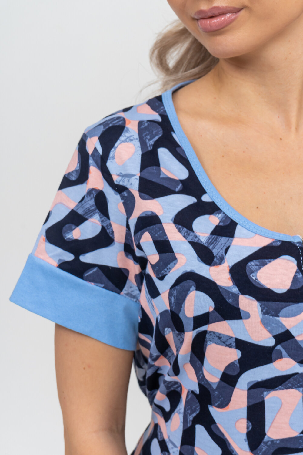 Натали Халат 578687 36913 голубой