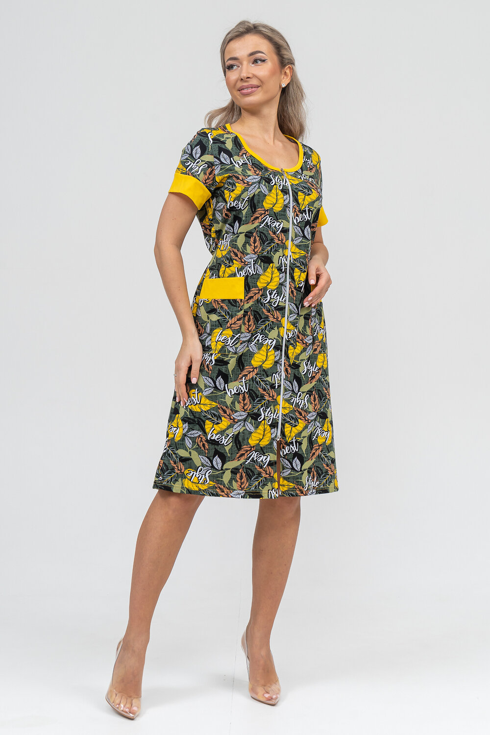 Натали Халат 578688 36912 желтый