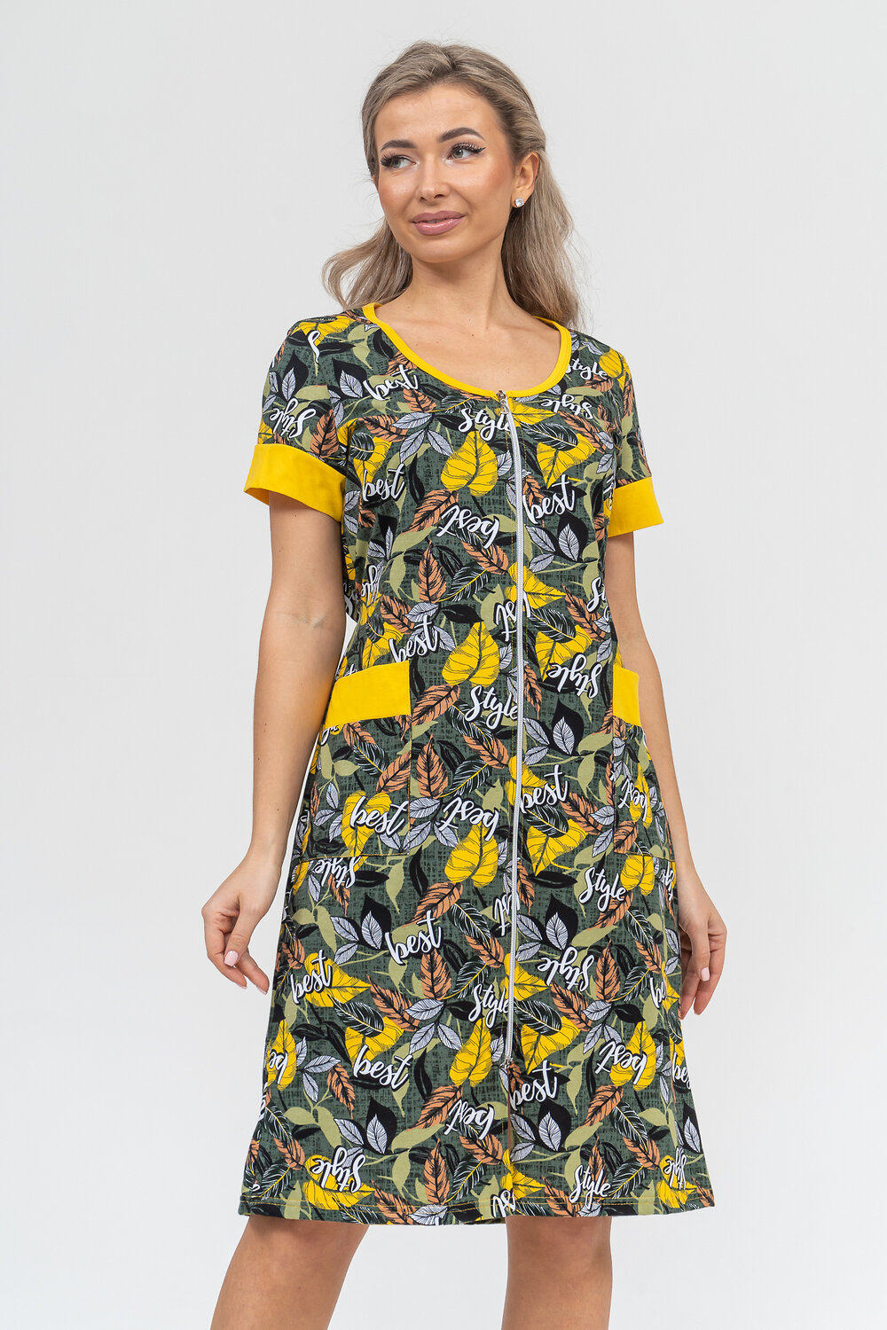 Натали Халат 578688 36912 желтый