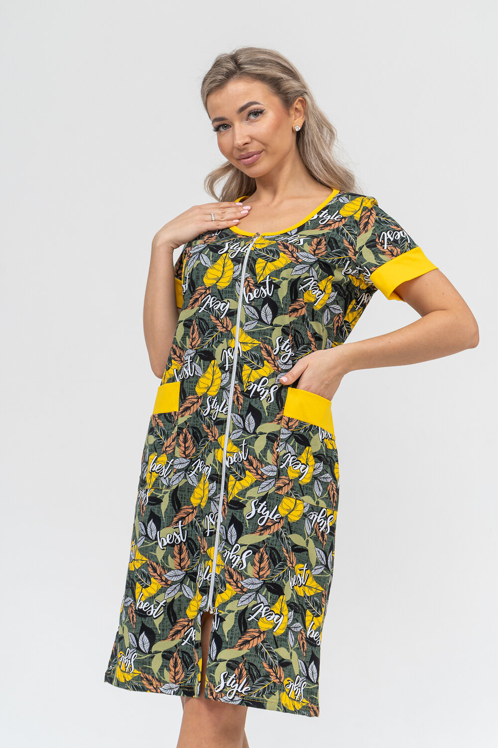 Натали Халат 578688 36912 желтый