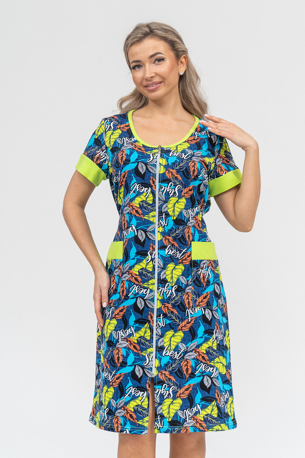 Натали Халат 578689 36912 салатовый