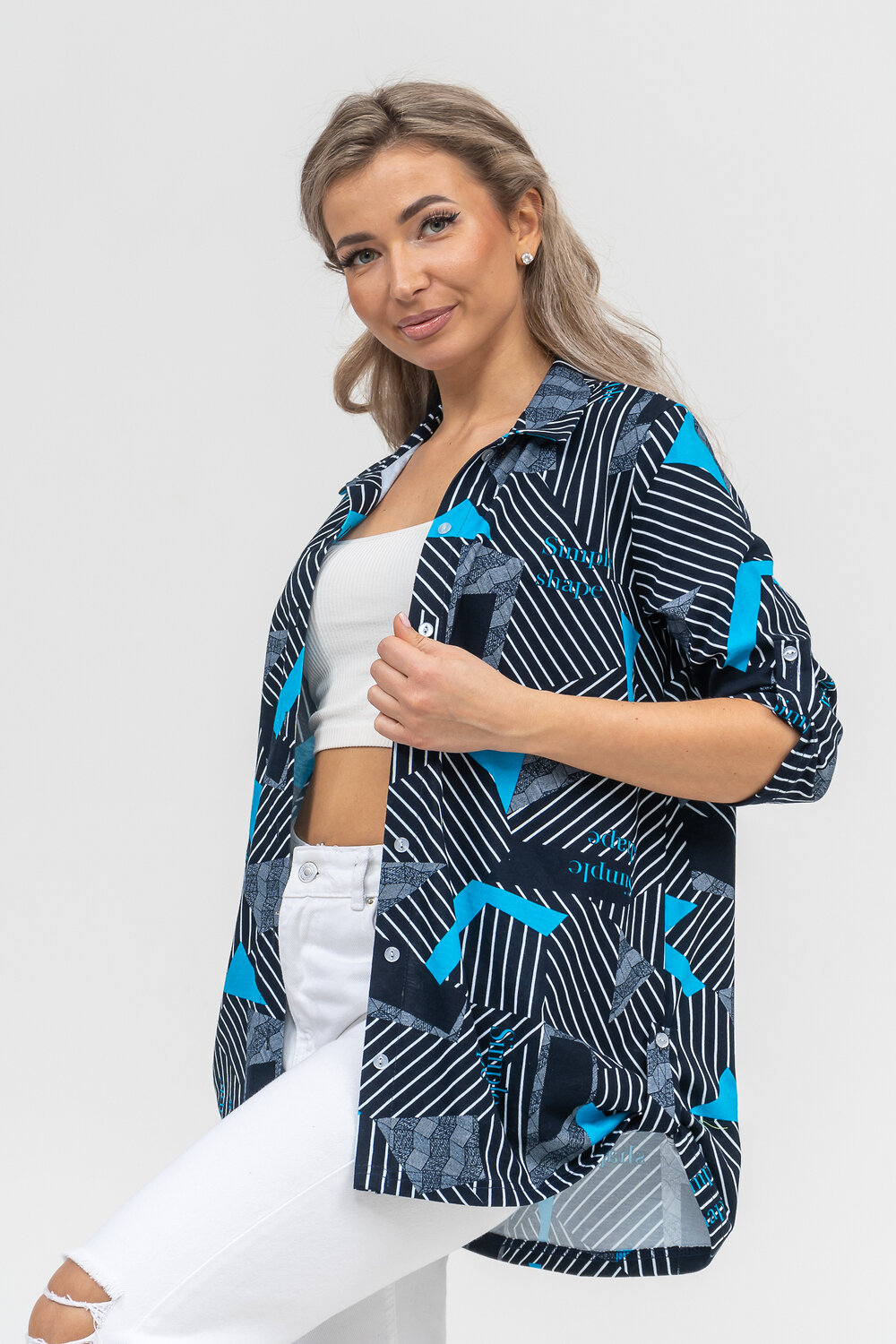 Натали Рубашка 578694 36903 синий