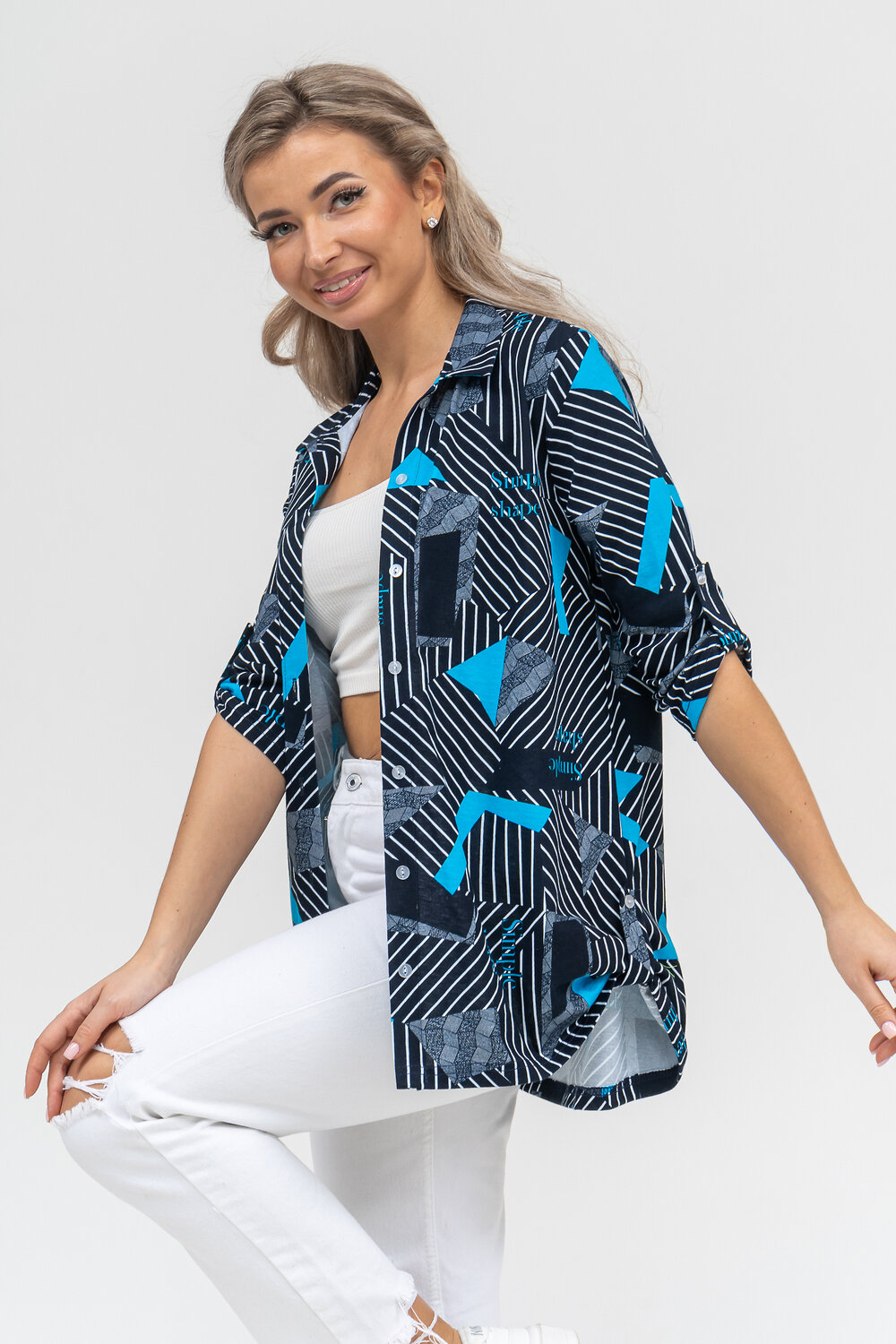 Натали Рубашка 578694 36903 синий