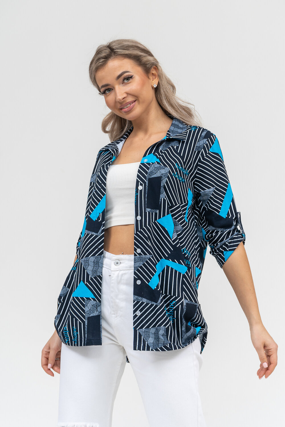 Натали Рубашка 578694 36903 синий