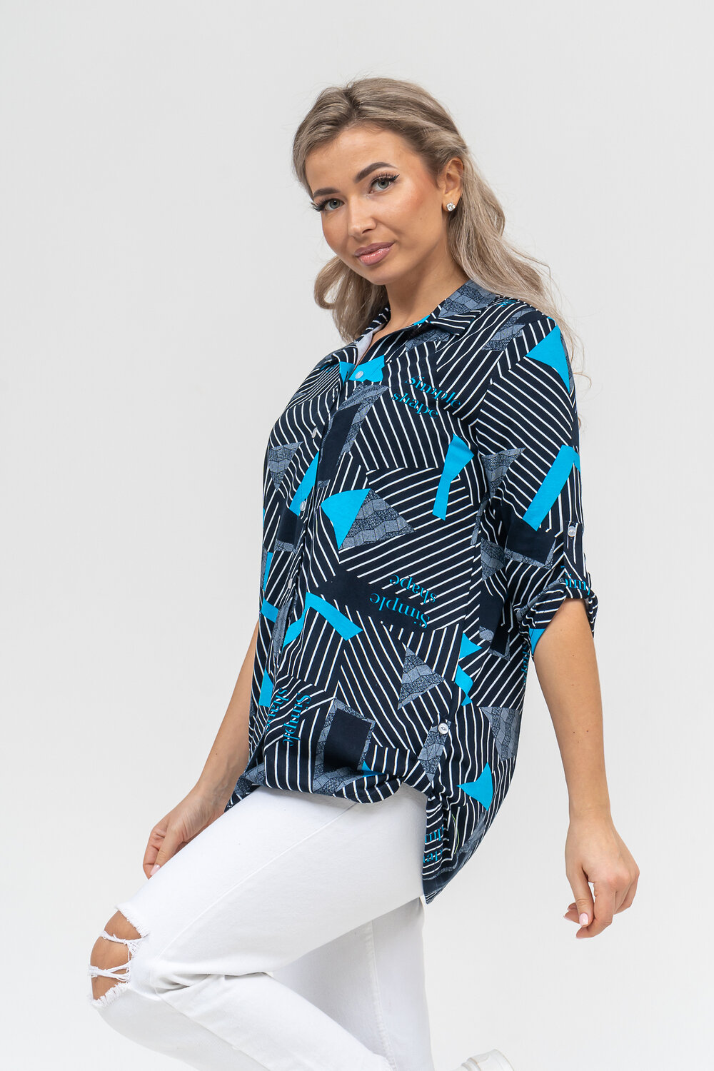 Натали Рубашка 578694 36903 синий