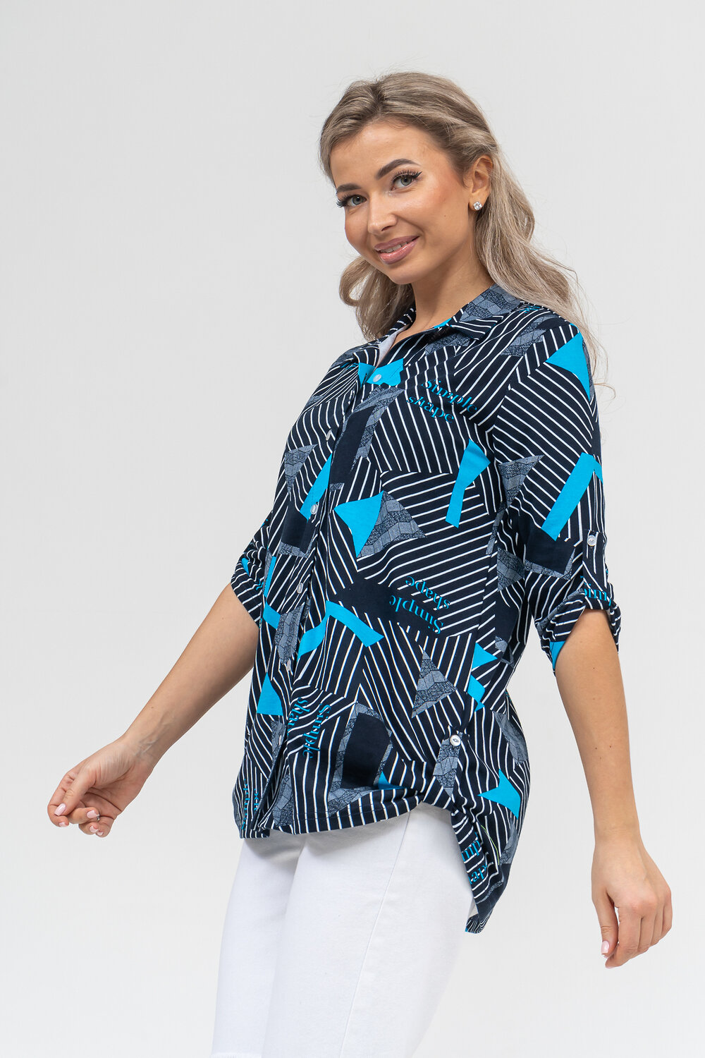 Натали Рубашка 578694 36903 синий