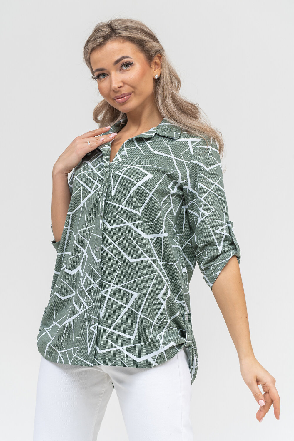 Натали Рубашка 578695 36905 хаки