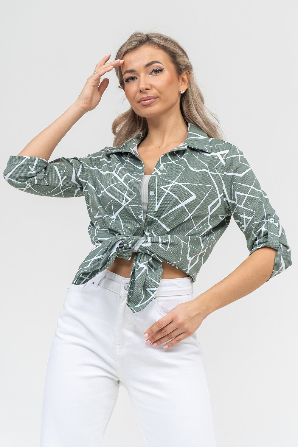 Натали Рубашка 578695 36905 хаки