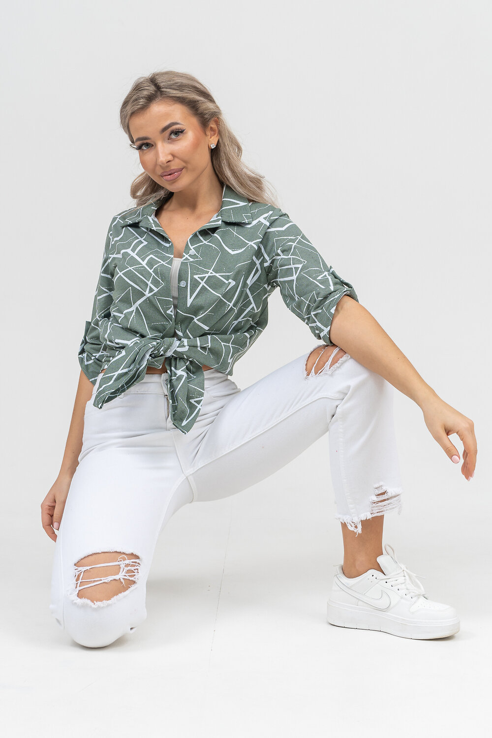 Натали Рубашка 578695 36905 хаки