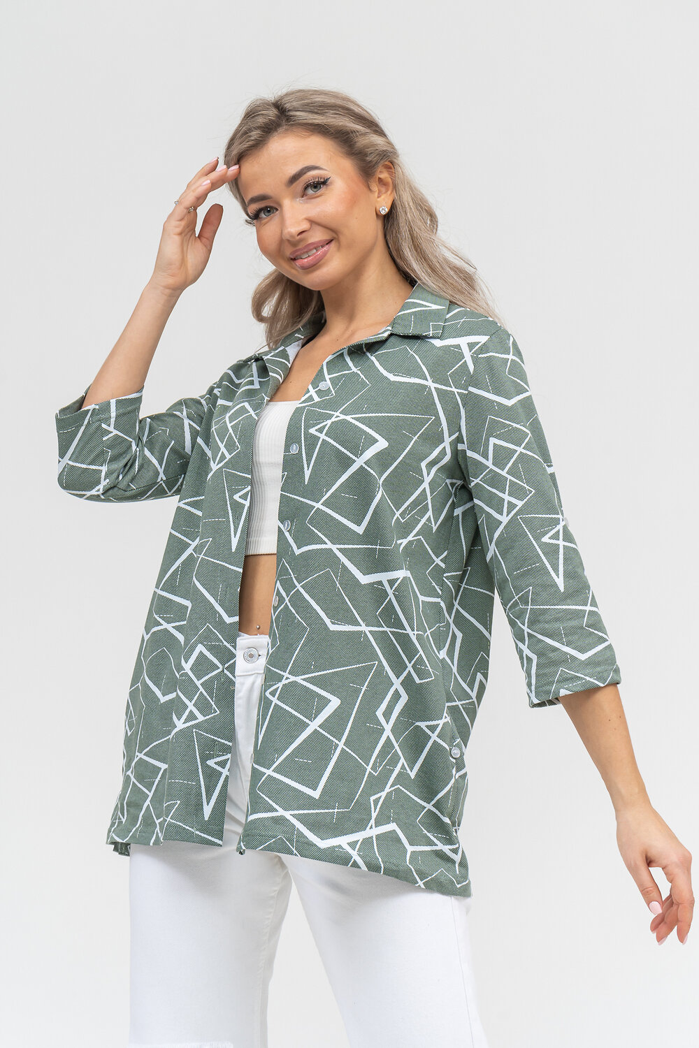 Натали Рубашка 578695 36905 хаки