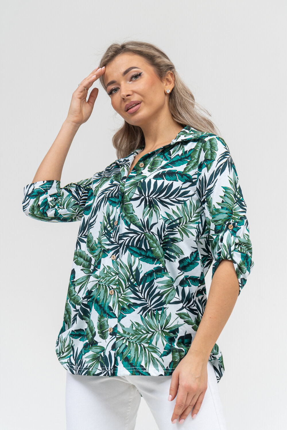 Натали Рубашка 578696 36904 изумруд