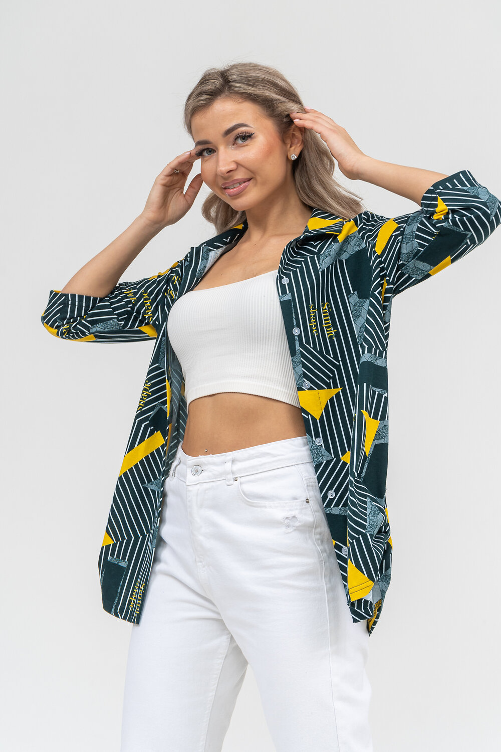 Натали Рубашка 578697 36903 зеленый