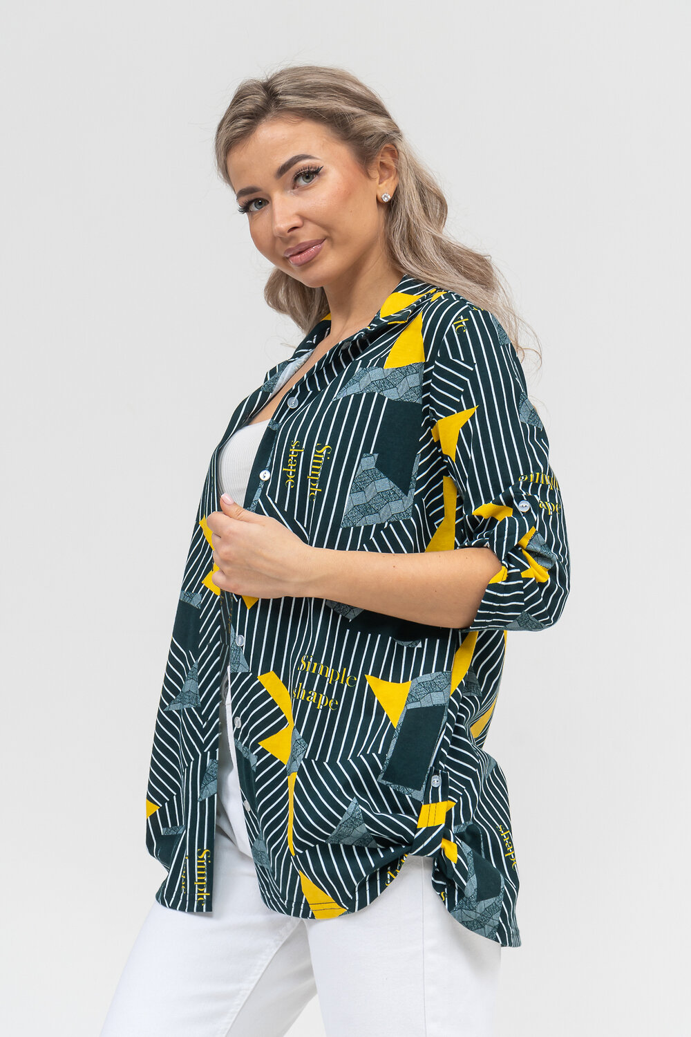 Натали Рубашка 578697 36903 зеленый