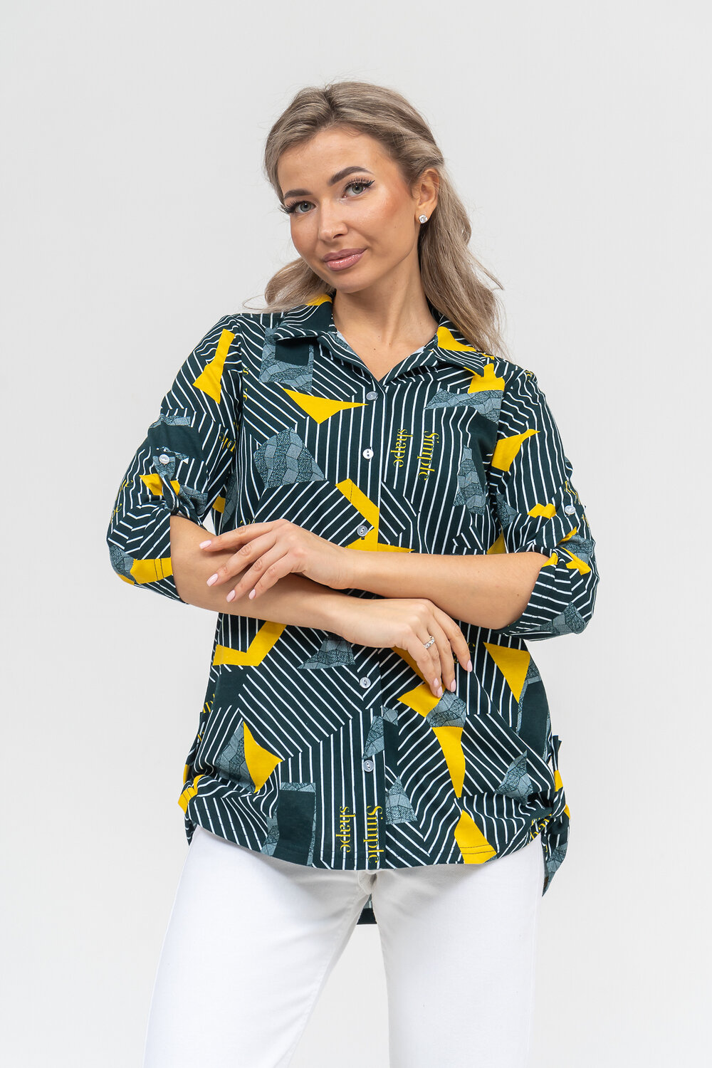 Натали Рубашка 578697 36903 зеленый