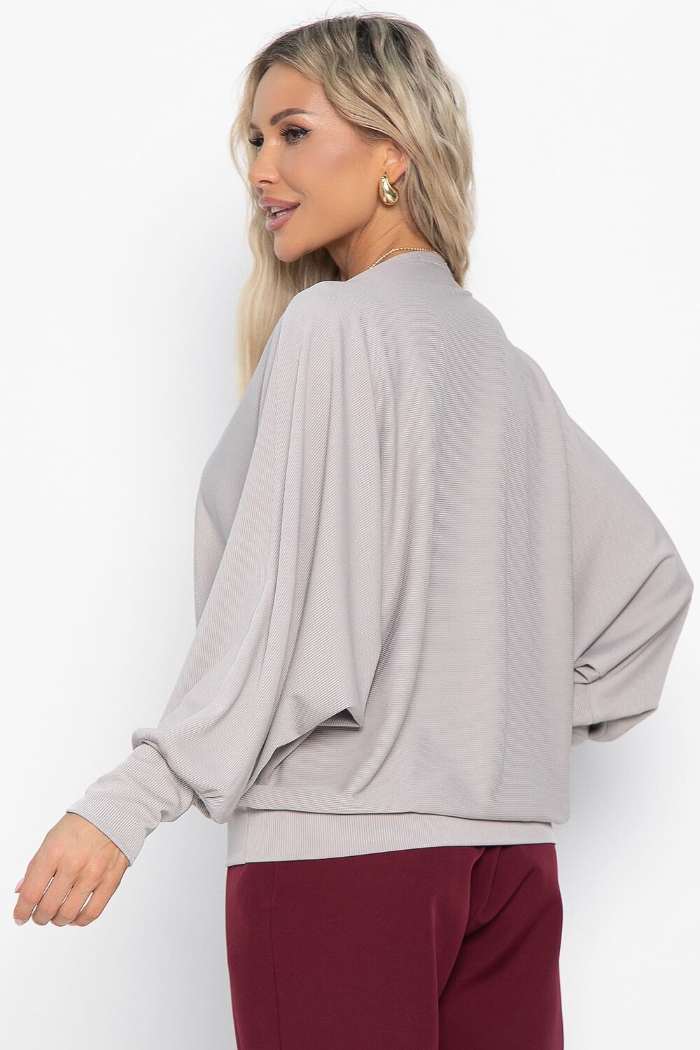 LT Collection Блуза 578740 Б15043-5М серо-бежевый