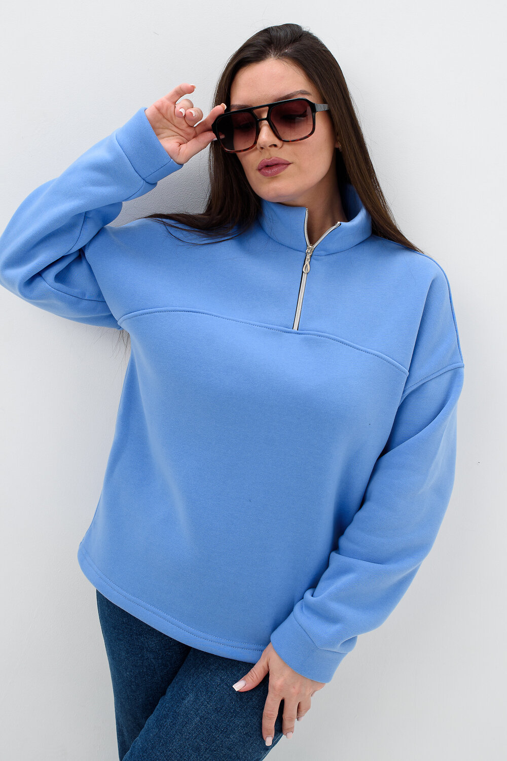 Натали Толстовка 578751 52446 голубой
