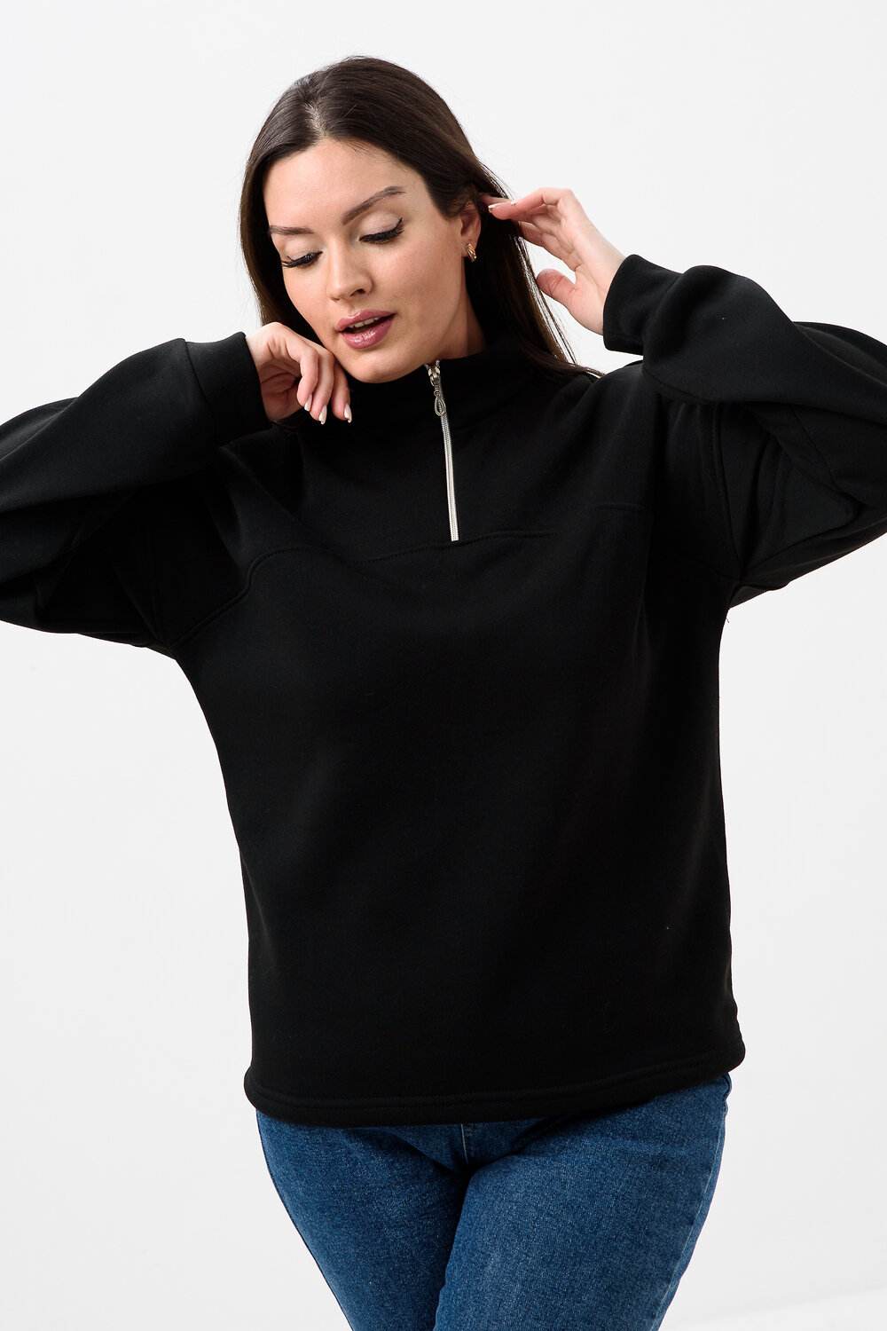 Натали Толстовка 578754 52446 черный