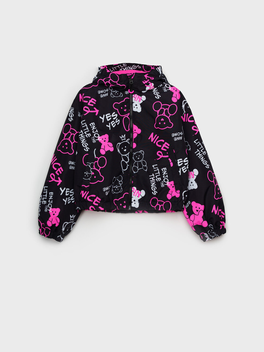 PLAYTODAY Куртка 578762 12521287 черный,фуксия,белый