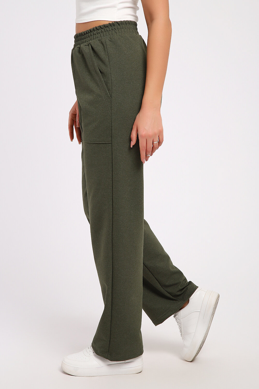 Натали Брюки 578769 21066 хаки меланж