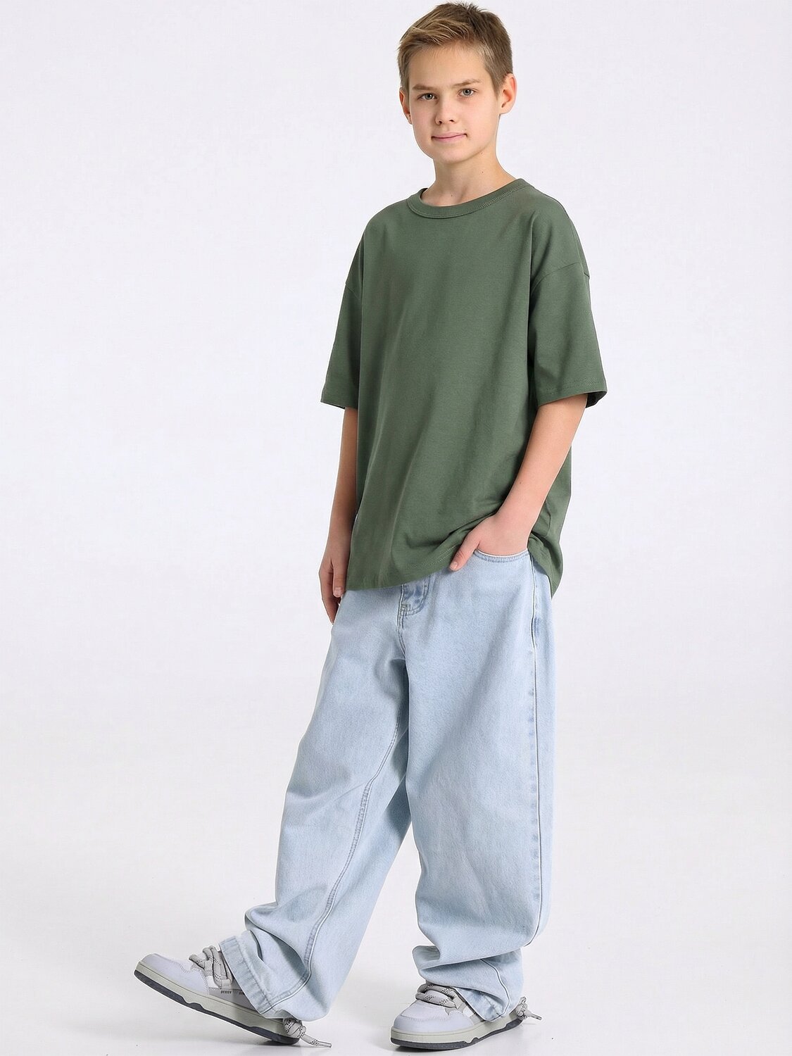 Апрель Футболка 578810 1ПДФК4603001 оливковый