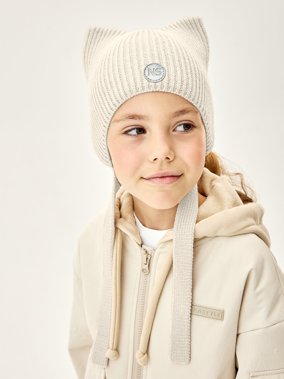 NIKASTYLE Шапка 578828 11м21626 молоко