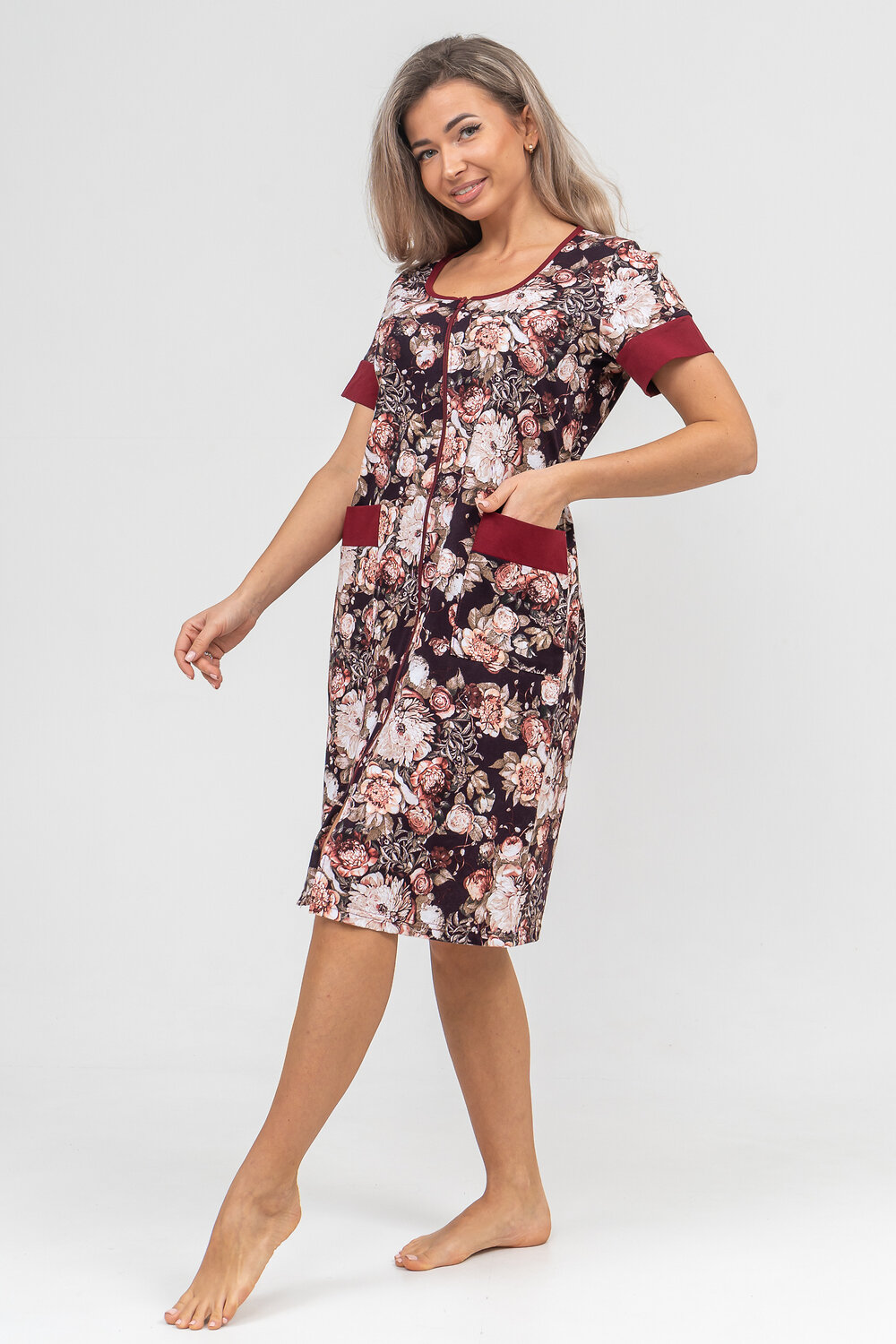 Натали Халат 578893 36895 коричневый