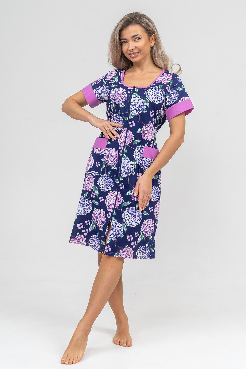 Натали Халат 578906 36894 синий