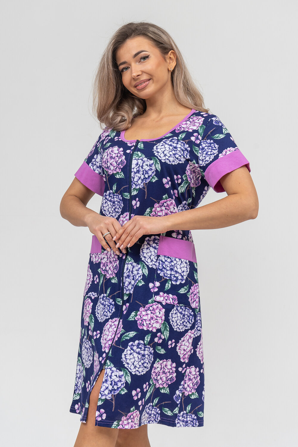 Натали Халат 578906 36894 синий