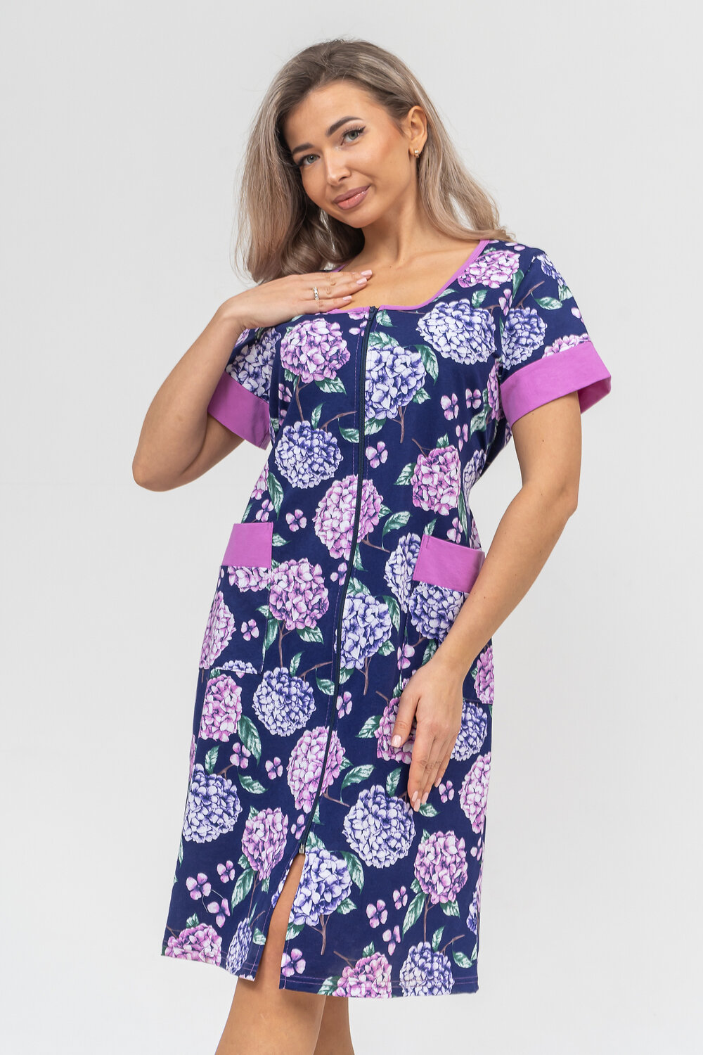 Натали Халат 578906 36894 синий